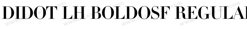 Didot LH BoldOsF Regular字体转换